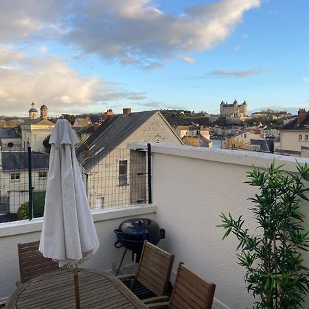 La Terrasse Saumuroise - Vue Chateau & Loire 외부 사진