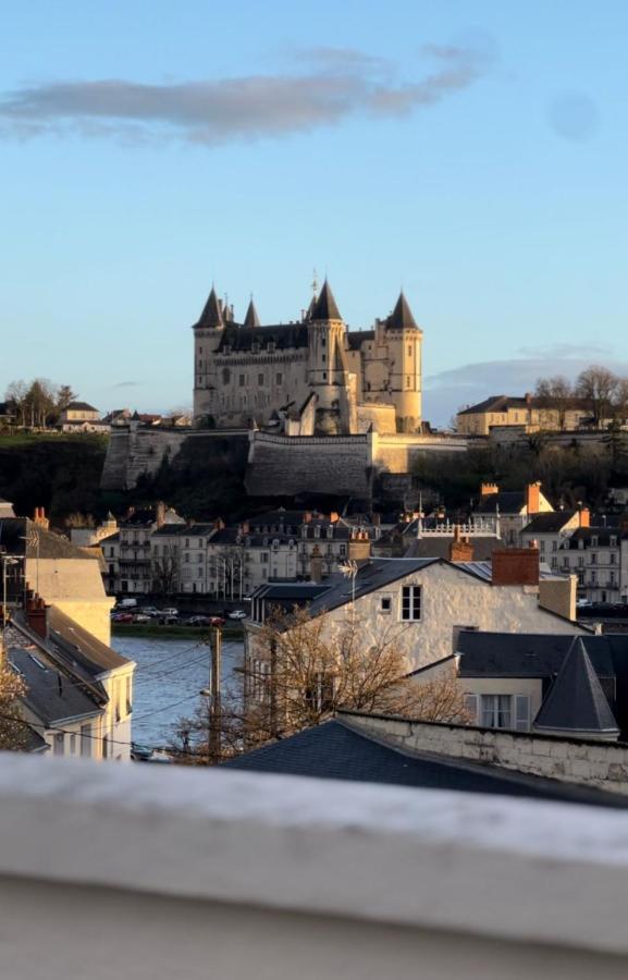 La Terrasse Saumuroise - Vue Chateau & Loire 외부 사진